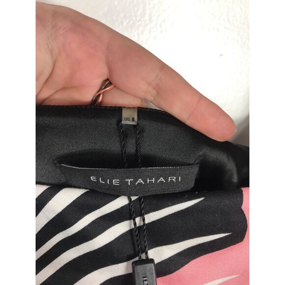 New Elie Tahari Women's Ginny Dress Pink Flower - Picture 4 of 14